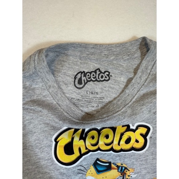 Cheetos Graphic T Shirt Chester Cheetah Logo Crew Neck Tee Top Womens - Picture 3 of 3